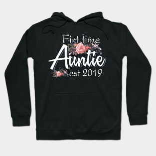 First Time Auntie Est 2019 Hoodie